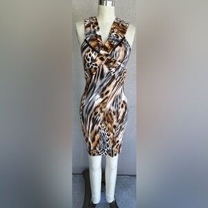 Leopard Print Sleeveless Dress